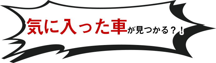 気に入った車が見つかる？！